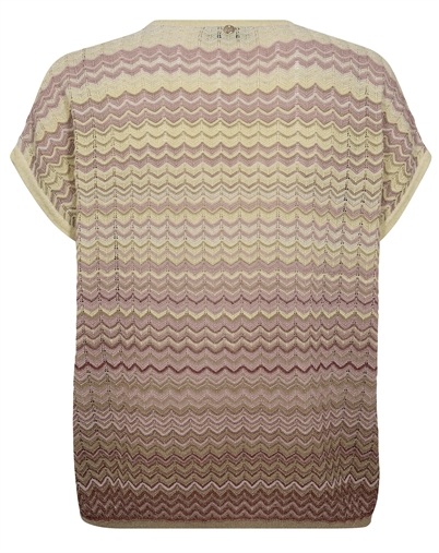 Shani Zig Zag V-Neck Strik - Mos Mosh